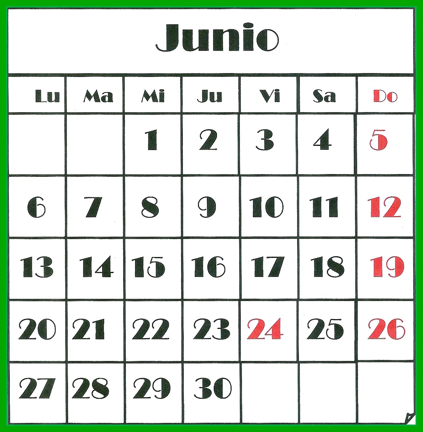 Nuevo decreto! Junio tendra 31 dias